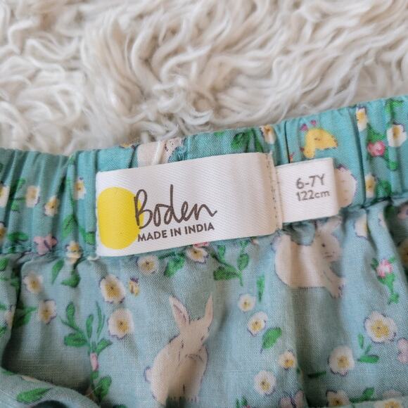 Boden Girls Kids Midi Tiered Skirt Spring Bunnies 6-7Y - Picture 5 of 5